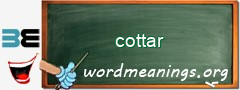 WordMeaning blackboard for cottar